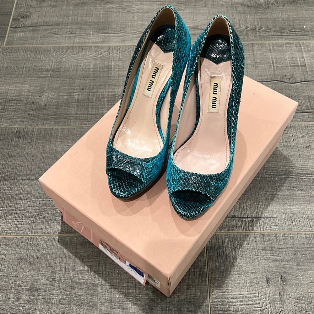 Miu Miu Open Toe Heels - image 2